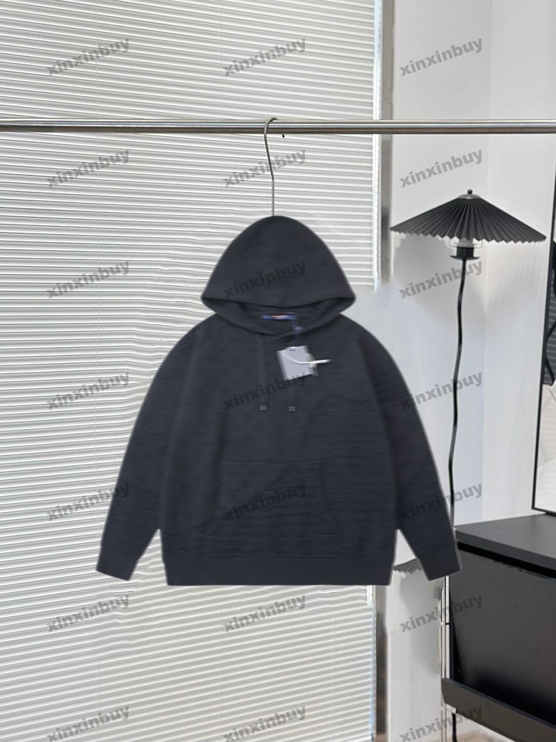 xinxinbuy Designer Sweater Men Women Black letter jacquard knitting sweater Long Sleeve cotton Man Paris Fashion Street long Sleeve blue black red S