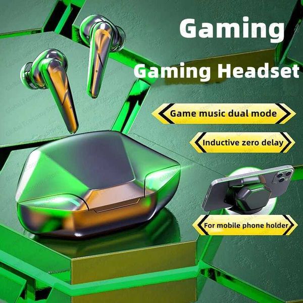 Headphones X16 TWS Gaming Earbuds Wireless Bluetooth Earphone With Mic Bass Audio Sound Positioning 9D Stereo Music HiFi Headset For Gamer M