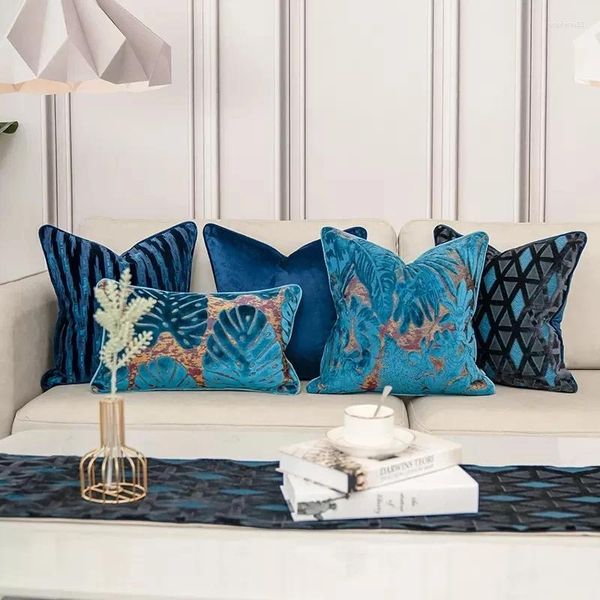 Pillow Cover High-end Decorative For Sofa Livingroom Decor Pillowcase High Quality Veet Case