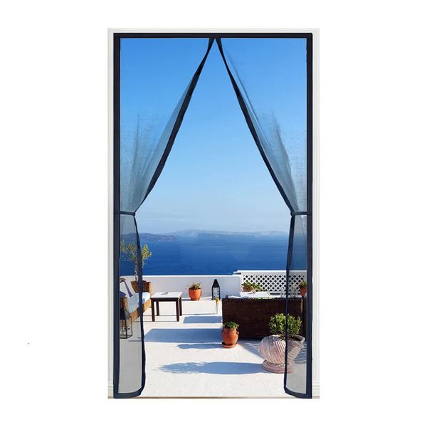 Sheer Curtains Magnetic door curtains mosquito nets mosquito nets black flies automatic closing invisible nets for kitchen indoor and living