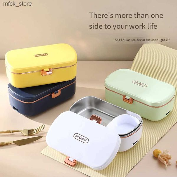 Electric Heated Lunch Boxes 900ML Electric Lunch Box Portable Water Heating Bento Stainless Steel Food Warmer Thermal Boxes Lunchbox For Wom