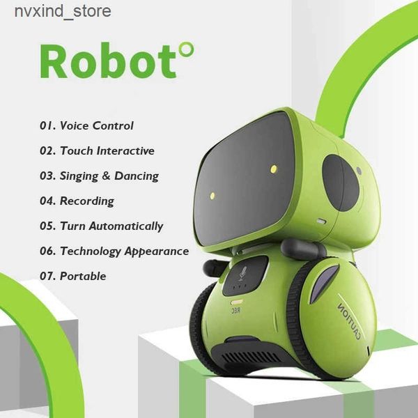Electronics Robots Emo Robot Smart Robots Dance Voice Command Sensor Singing Dancing Repeating Robot Toy for Kids Boys and Girls Talkking Ro