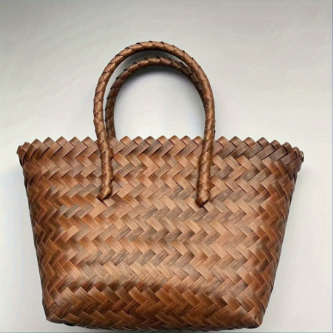 TEMU 1pc European And Hand-woven Handbag, Baskets, Bins & Containers For