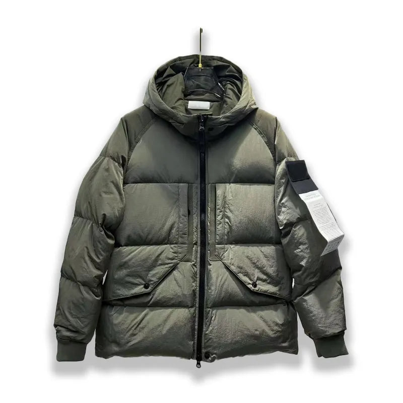 High Quality Mens Down jacket coat topstoney Overcoat Clothing Casual fashion style Winter Outerwear parka