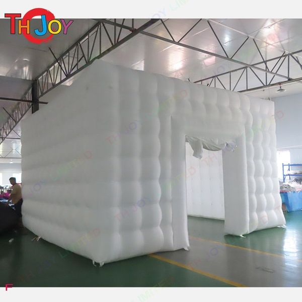 wholesale outdoor activities Led strips Glowing Cabinet inflatable cube tent event exhibition trade show Marquee giant Party Room with blowe