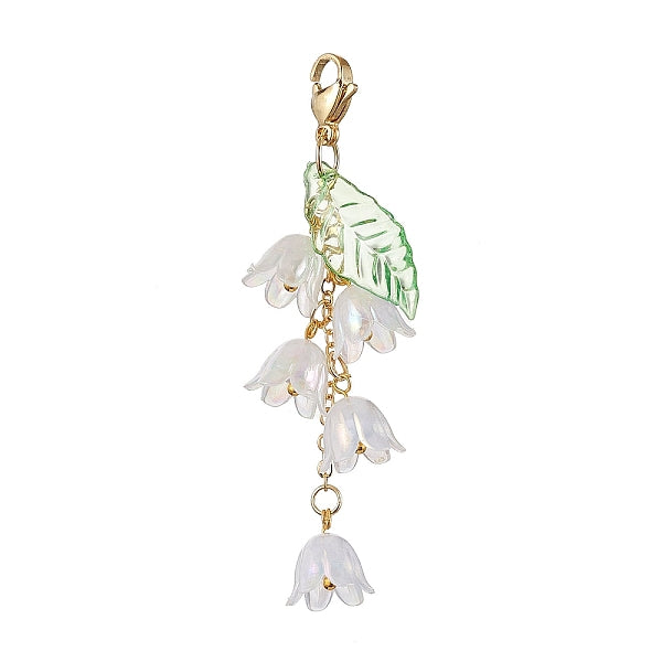 Décorations pendantes en acrylique fleur de lys