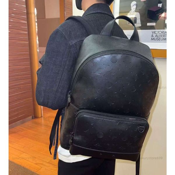 Racer Backpack style 7A Genuine Leather men Backpack embossed Leather Designer Men Backpacks Luxury Satchels School Bag For Man Laptop Bags