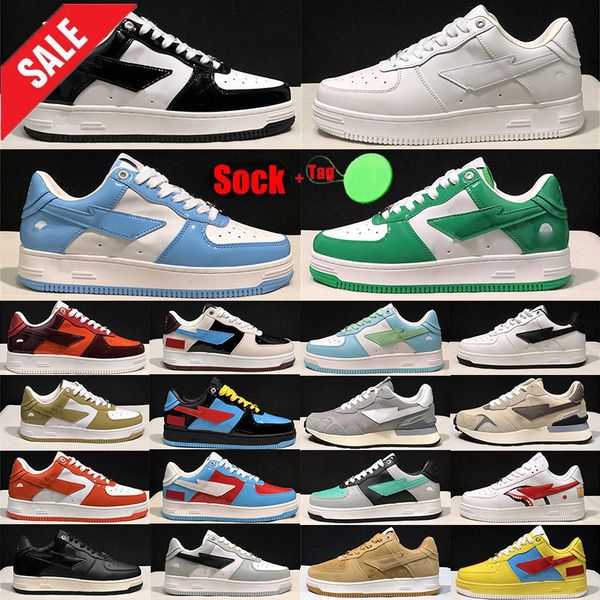 High-quality Running Shoes Mens Womens Designer Star Low Thick Bottom Sneakers Black White orange Grey Pink Men Sports Fashion Stars Man Tra