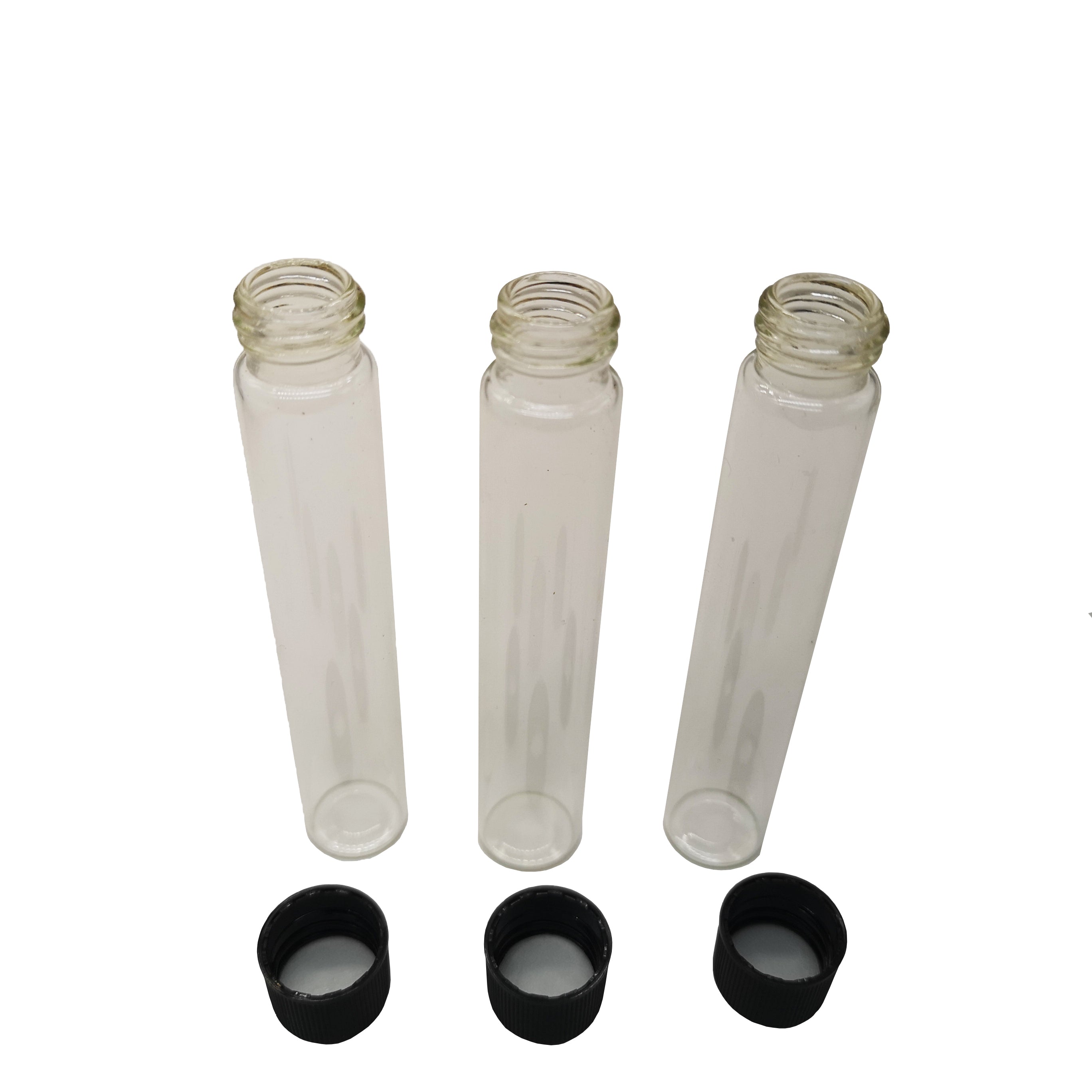 CN OEM Packaging Clear Glass Tubes Label Compatible Transparent Storage Bottles in Bulk Ideal for School Office