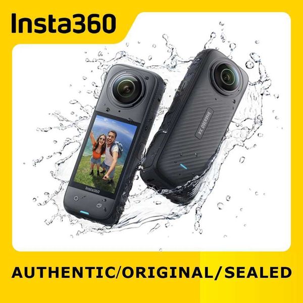 Sports Action Video Cameras Insta360 X4 - Waterproof 8K 360 Action Camera 4K Wide-Angle Video AI Editing Stabilization for Sports Travel Out