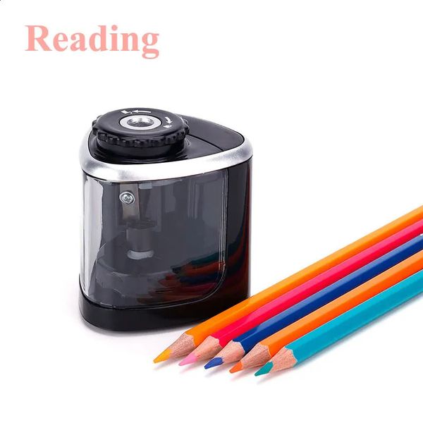 Color pencils for children and adults automatic electric manual 2in1 roll pencil sharpener safety student spiral steel knife 241008