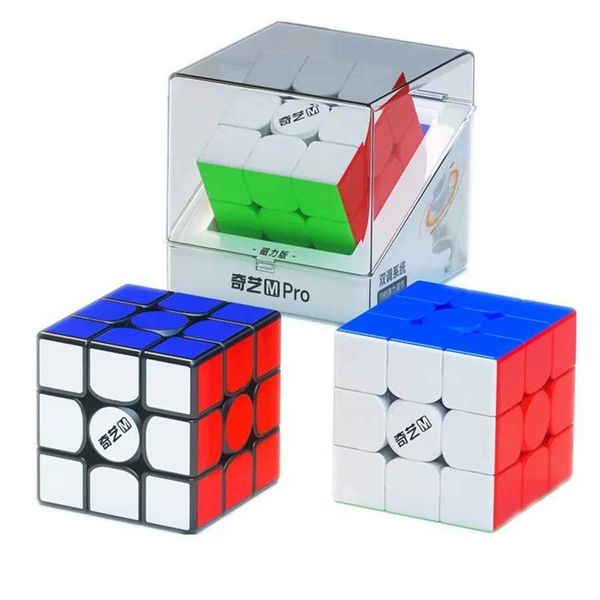 Magic Cubes QiYi Magnetic Magic Cube 3x3x3 PRO Professional 3x3 Magnet Speed Puzzle 33 Children Toy Competition Cubo Magico Gift Toy S241219