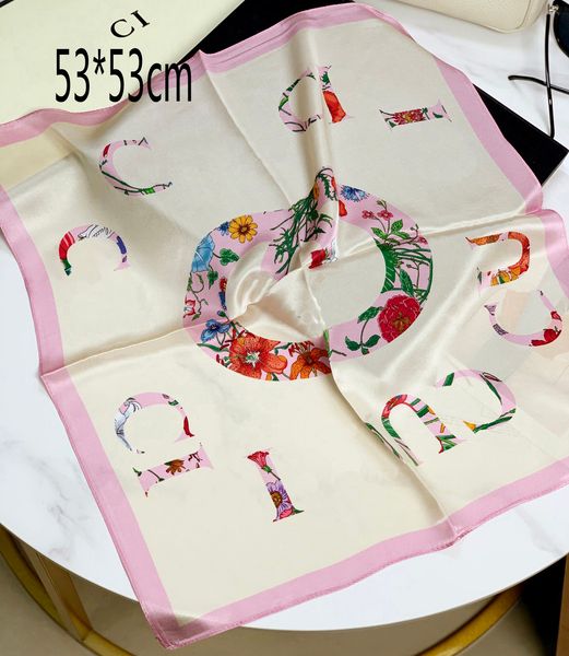 12 1style Silk Scarf Head Scarfs For Women Winter Luxurious Silk High End Classic Letter pattern Designer shawl Scarves New Gift Easy to mat