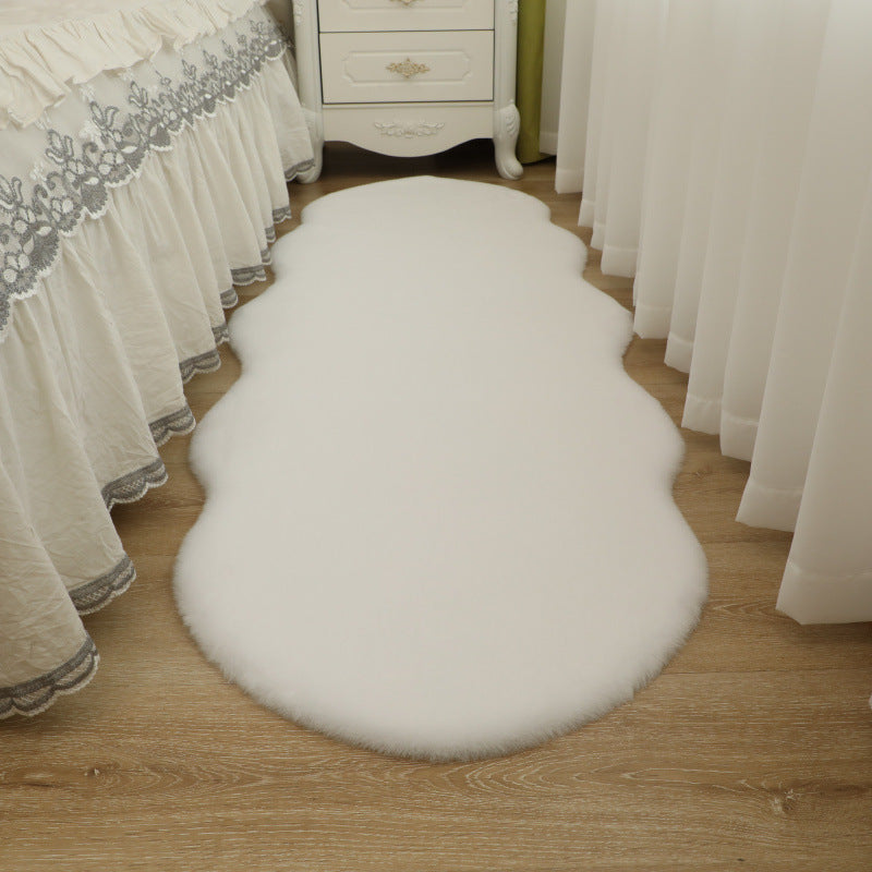 Rabbit Fur Cartoon Living Room Carpet Sofa Bay Window Bedside Special Shaped Floor Mat Children&#039;s Room Desk Imitation Rabbit Fur Carpet