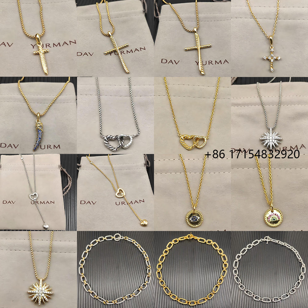 2025 New 925 DY Classical Style Love Pendant Necklace Exquisite Diamond Elegant and Delicate Jewelry Suitable for Any Occasion, Both Men and Women C