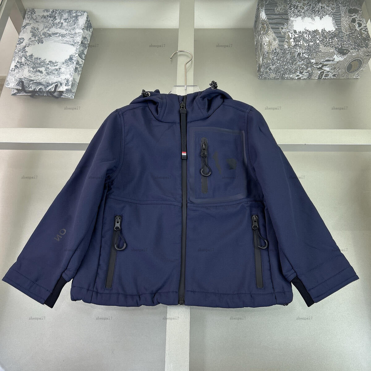 Top hooded Jumper suit Inner plush material baby coat boys Windproof design girls Jacket kids designer clothes autumn child Outwear A239X07N270