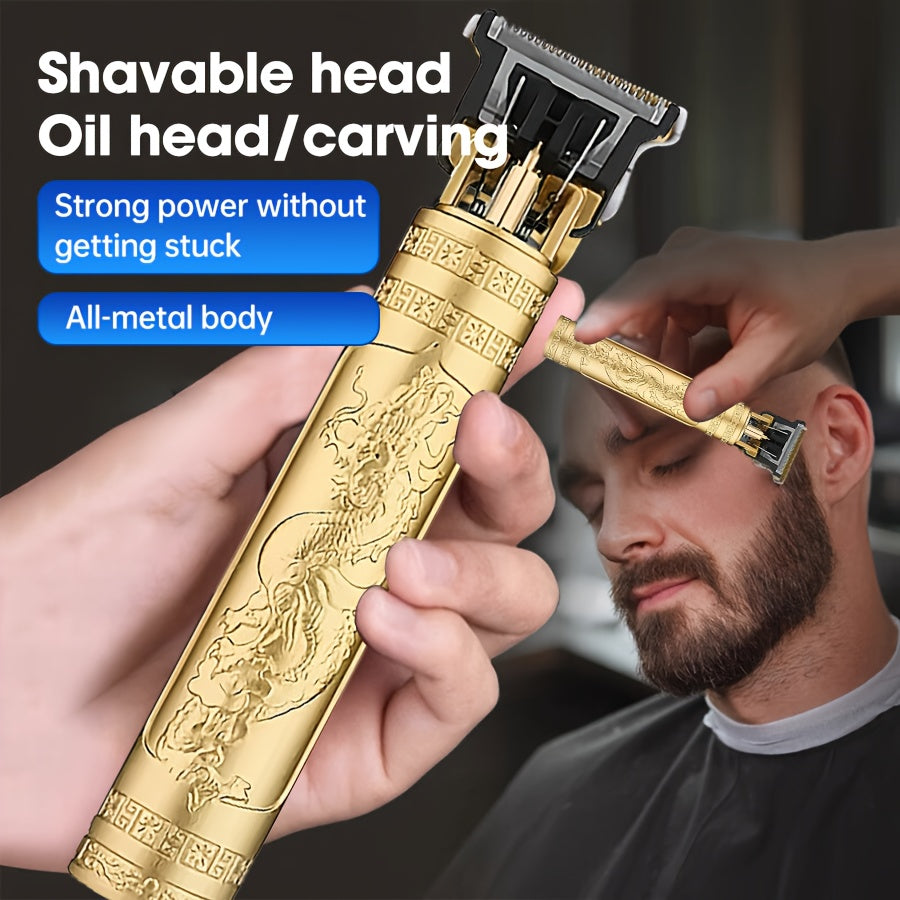 TEMU Artistic Haircut Equipment&professional Electric Hair Clipper For Men - Usb Rechargeable, Lightweight & Portable With Ergonomic Handle, 3-blade