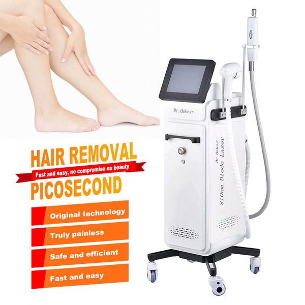 810nm Diode Laser Hair Removal Pico Tattoo Removal Skin Rejuvenation Nevus Birthmark Dark Pigment Remover Ultra-photon Beauty Device For Com