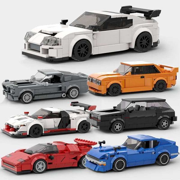 MOC Speed Champion Sports Sports F1 City Racing Car AE86 Blocks Blocos de Tijolo Supercar