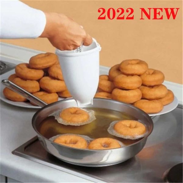 Dispensador do fabricante de donutes donut fazendo artefato de sobremesa criativa molde Diy Candy Baking Kitchen Small Tool Baking Tool Y250