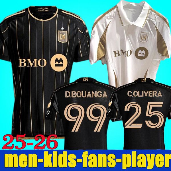 2025 LAFC soccer jerseys Fans Player Version 25 26 VELA CHIELLINI ACOSTA D.BOUANGA KAYE ROSSI Los Angeles LAFC Football shirts kids kit C.OL