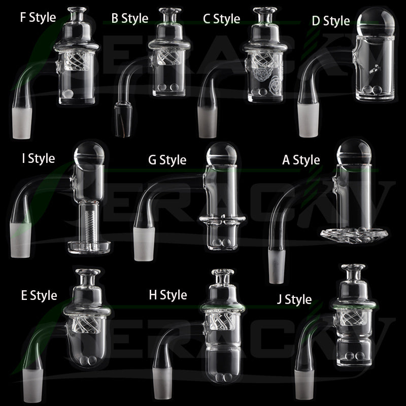 Regular Joint Beveled Edge Terp Slurpers Round Bottom Blender Quartz Banger Splash Guard Quartz Nails For Glass Water Pipes Dab Rigs
