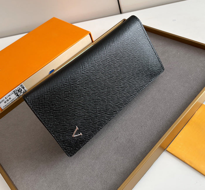 Fashion designer wallets luxury Brazza purse mens womens leather clutch bags Highs quality monograms coin purses long slim card holders original box