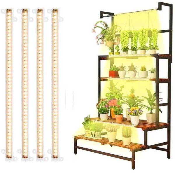 1-2-3-4 LED growth light strip for indoor plants USB full spectrum plant light dimmable timer seed light plant growth light X250205