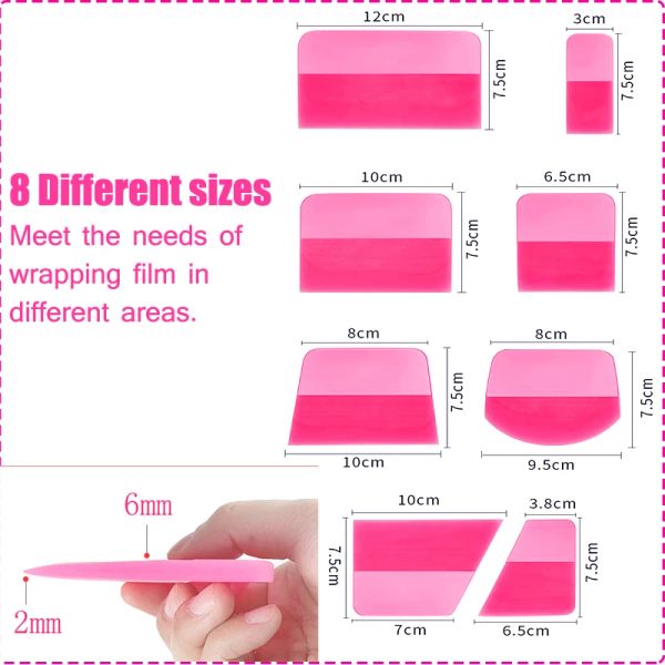 TOFAR Car Accessories TPU PPF Squeegee Window Tinting Protect Film Applicator Vinyl Wrap Tools Kit Glass Cleaning Water Wiper