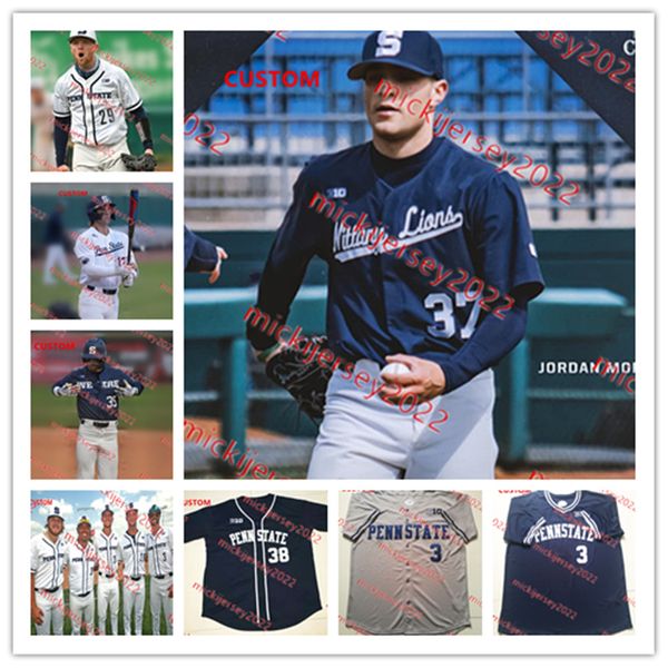 Jay Harry Johnny Piacentino Penn State Baseball Jersey Kyle Hannon Thomas Bramley Tayven Kelley Anthony Steele Josh Spiegel Penn State Nitta