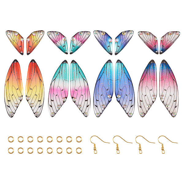 Kit de fabrication de boucles d'oreilles pendantes ailes de papillon bricolage