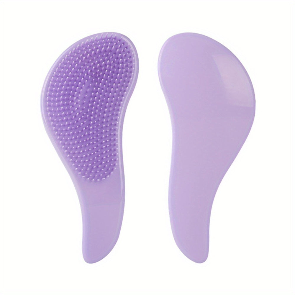 TEMU 1pc Portable Macaron Color Hair Brush Scalp Massage Relaxation Brush Anti Knot Tangling Comb Fluffy Hair Styling Tools For All Hair Types