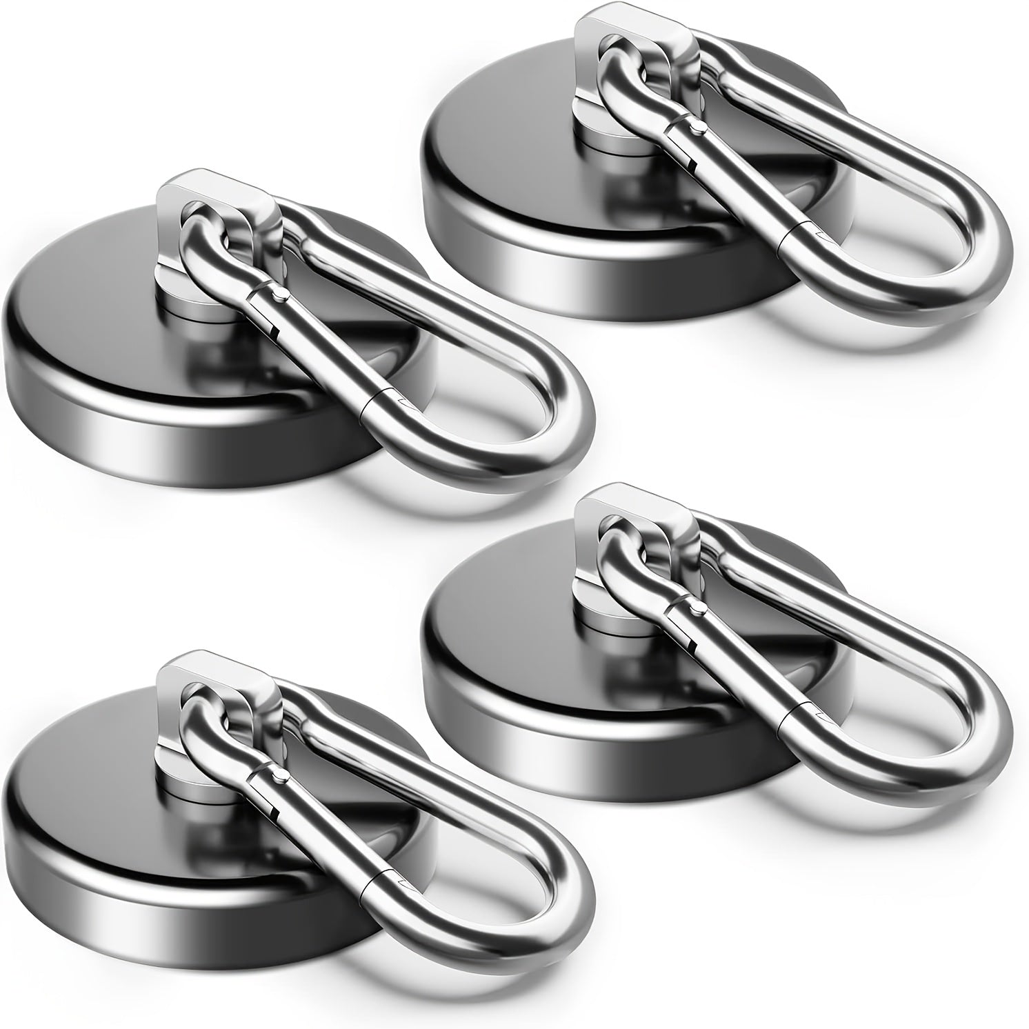 TEMU Magnetic Hooks 170lbs Heavy Duty With Carabiner Hook, Magnetic Hooks For Hanging At Home, Office Locker, Workplace, Refrigerator, Cruise Ship Or