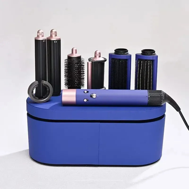 2026 Hot Sell Curling iron Hair Dryers 7 In 1 Gift Box Step Dryer Volumizer Rotating Hairdryer Curler Comb Curling Brush For Styling Tool