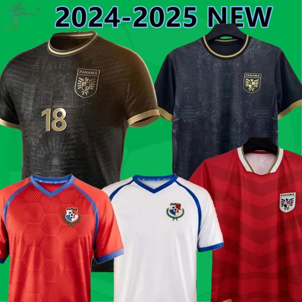2024 2025 Panama National Team Soccer Jerseys COX TANNER 24 25 Black CARRASQUILLA GODOY Home Red Away White Mens Football Shirts