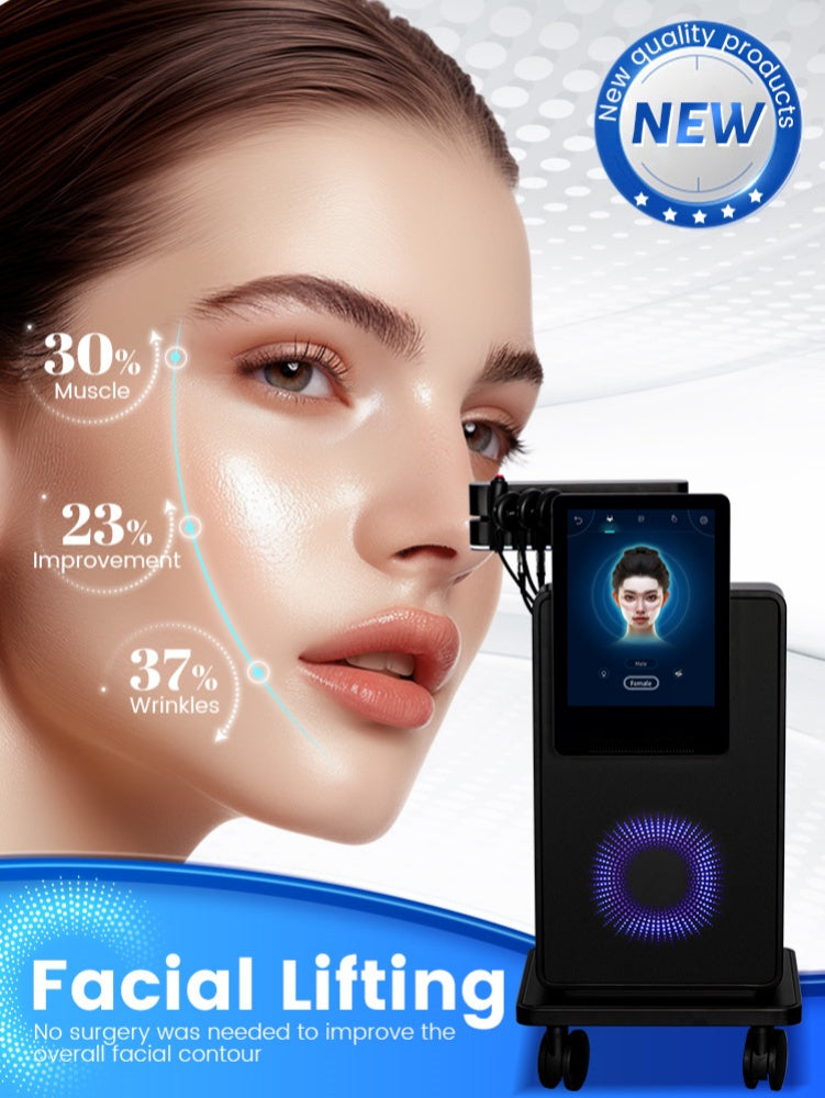 Professional EMS Facial Electrical Stimulator Painless Compact Face Lifting Magnetotherapy Anti-Aging Nursing Instrument