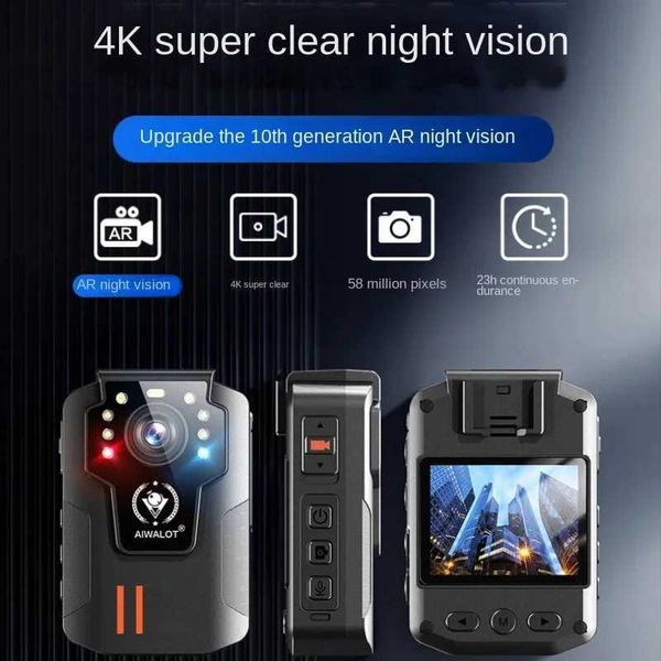 Sports Action Video Cameras Long Endurance 4K Law Enforcement Recorder 1080P High-definition Night Vision Chest Wearing Camera Video Audio V