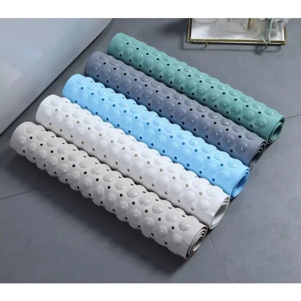Bathtub Mat Drain Holes and Suction Cups Help Keep in Place on Tub Floor Soft on Feet Shower and Bath Mats Bathroom Accessori 250103