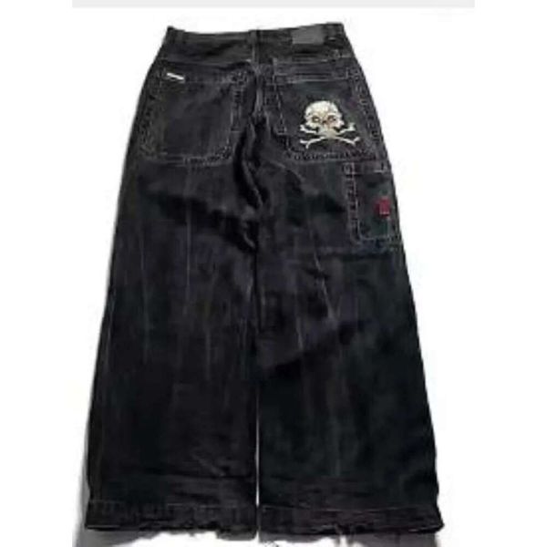 Streetwear Punk Hip Hop Jeans West Coast Workwear Ripped Rap Style Loose Wash Plus Size Clothing Men Mopping Pants