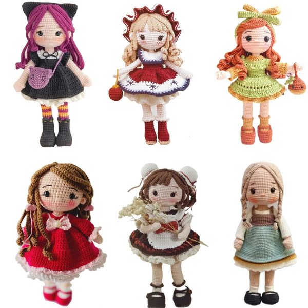 TPRPYN Gril Crochet Kit DIY Doll Crocheting kits amigurumi Knitting kits Craft Toy handmake kits With Yarn Accessories Pattern 240510