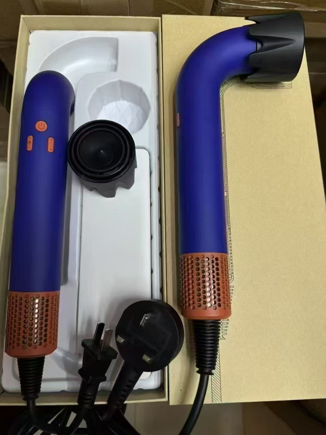 Designer Hair Dryers High Speed Hair Dryer Curved Pipe Blower MuteHairdryer Hair Electric Hair Drier Safety Ionic Blow High Power