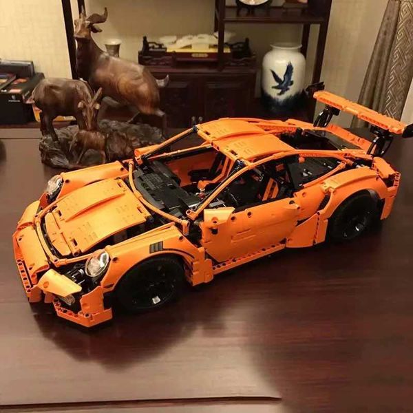Blocks Compatible 42056 Moc Bricks 911 Gt3 Rs Technicial Car Toys Boys Christmas Gift Kids Constructor Model Building Blocks for Adults Y241