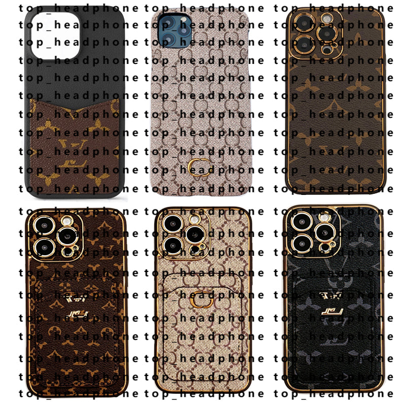 Phone Case Designer iPhone Case Luxury Wallet Card Holder for Apple iPhone 17 16 Pro Max 15 Plus 14 13 Mini 12 11 ProMaxLuxury phone Case For Samsun