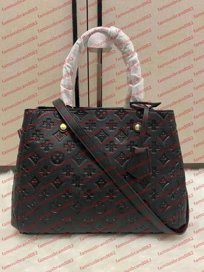 Designer bag Luxury Satchel Messenger Shoulder Bags Women Bag Handbag Leather Strim Handles with Shoulder Strap Crossbody Bag M41056 Lady Clutch Pur