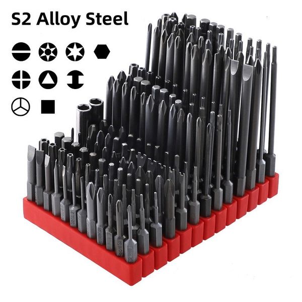Screwdrivers 12PCS 50mm Security Tamper Proof Magnetic Screwdriver Set Drill Bit Screw Driver Bits Hex Torx Flat Head 1 4&quot; Hand Tools 2