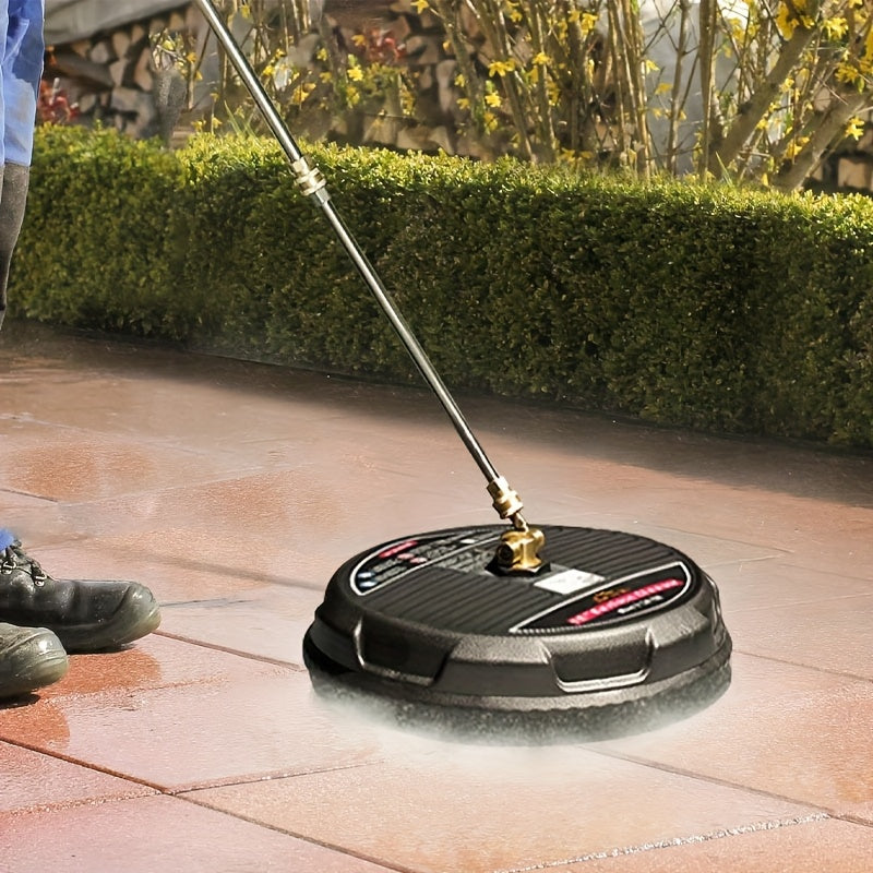 TEMU 15" Pressure Washer Surface Cleaner With 2 Extension Wands & Replacement Nozzles, 4000 Psi High-pressure Cleaning For Driveways, , Patios, And