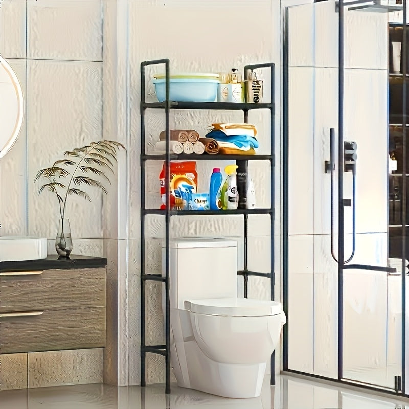 TEMU Storage Shelf Above The Toilet, The Bathroom Used, You Can Put Laundry Detergent, Paper Towels, Clothes, Toiletries, Shelf Bearing Strength,