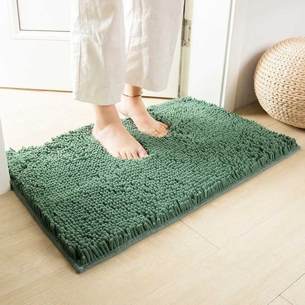 High Quality Bath Mat Chenille Bathroom Carpet Water Absorption Non-slip Absorbent Washable Rug Toilet Floor Mat Home SuppliesXJ240807