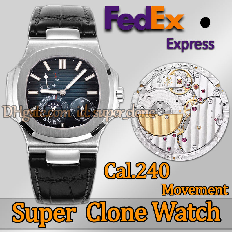Super Clone Mens Watches Men Designer Watches Top Quality 5712 Super Factory Luxury Watch Automatic Cal.240 Movement Sapphire Luminous Diving 10ATM
