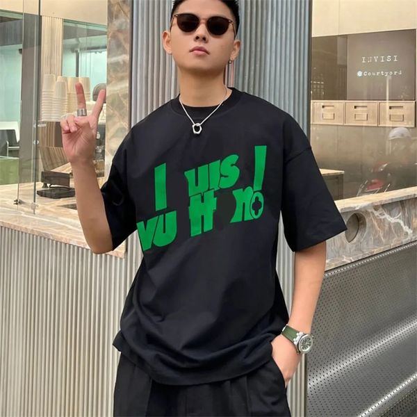 Designer Mens T Shirt Men Thick cotton round neck T-shirt Womens Shirts Fashion Tshirt Letters Casual Summer Short Sleeve Man Tee Woman Tops